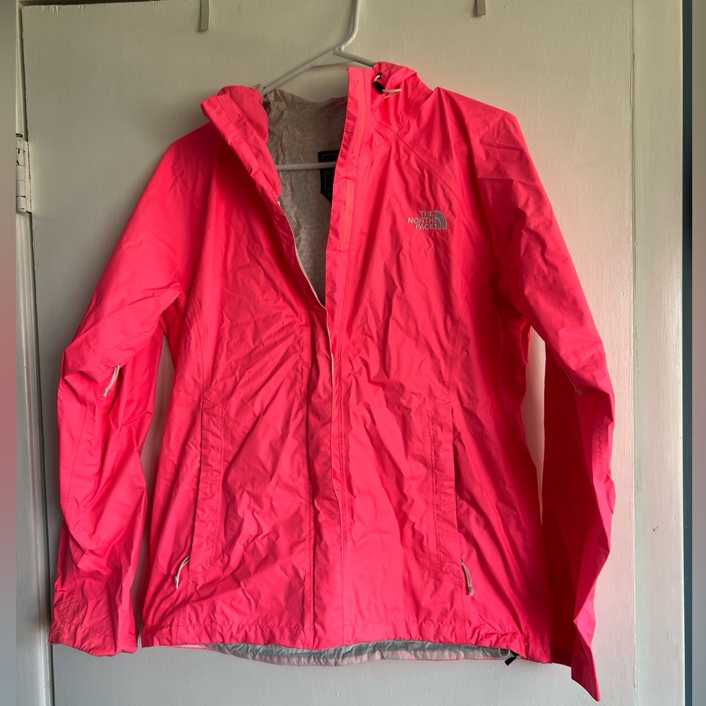Pink North Face Rain Jacket